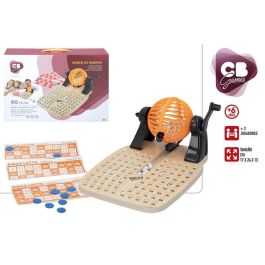 Juego bingo de madera con 90 numeros