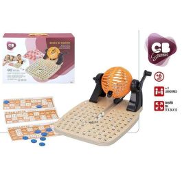 Juego bingo de madera con 90 numeros