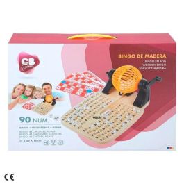 Juego bingo de madera con 90 numeros