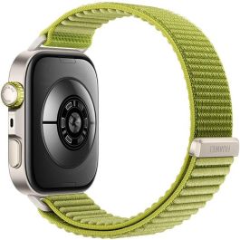 Huawei Watch Fit 4 Pro Green Woven Strap, Smartwatch AMOLED 1.82" GPS 5 ATM, Correa de Nylon Verde, Cuerpo Aluminio/Titanio