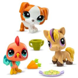 Littlest Pet Shop Pack 3 Figuras Mascotas 6,35x25,4x6,35 cm Modelos Surtidos