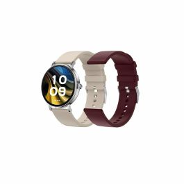 SPC 9656B Smartwatch Smartee Duo Velvet 1.32" AMOLED Llamadas Bluetooth Frecuencia Cardíaca IP68 7 Días Batería Carga Inalámbrica Blanco