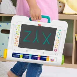 Fisher-Price Pizarra Mágica JDL70 LCD para Niños y Niñas, Dibujar y Escribir Sin Suciedad, Pantalla Borrable, con Plantillas