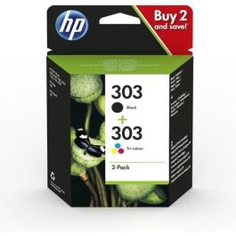 HP Tinta Negro + Tricolor C-M-Y para Envy Photo 6230,7130,7134,7830 - Nº303 Pack 4 Colores