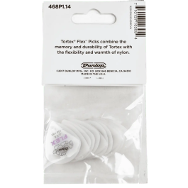 Dunlop Tortex Flex Jazz III Púas de Guitarra - 1.14 Mm - Pack 12 Unidades