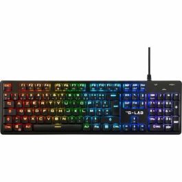 The G-Lab THE3760162066234 Teclado Gaming Cableado con Interruptores de Perfil Bajo - Rojo