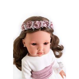Muñeca comunión bella morena, con diadema y pendientes 45 cm Muñeca comunión bella morena, con diadema y pendientes 45 cm