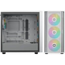 Cooler Master MasterBox 600 White Caja PC Escritorio ATX EATX ITX micro ATX Plástico Acero Vidrio Templado