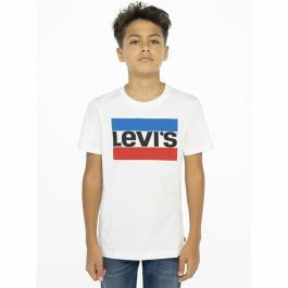 Camiseta de Manga Corta Infantil Levi's 9E8568-001 Blanco