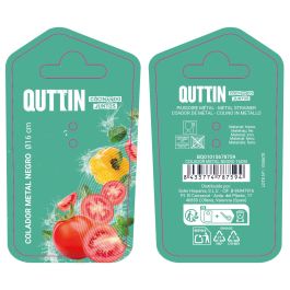 Quttin Colador Metal Negro 16 cm