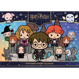 PYRAMID Calendario Adviento Harry Potter 24 Sorpresas Papelería: Lápices, Bolígrafos, Reglas, Gomas y Sacapuntas