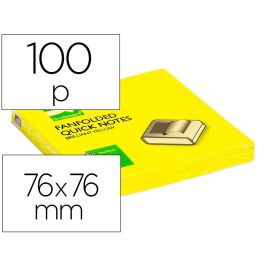 Bloc De Notas Adhesivas Quita Y Pon Q-Connect 76x76 mm Amarillo Neon Zig-Zag 6 unidades Precio: 7.69000012. SKU: B1C5AAKZWF