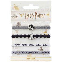 THE CARAT SHOP Harry Potter Cintas de Pelo Blíster 4 unidades Plataforma 9 3/4 - Poliéster/Caucho/Aleación de Zinc