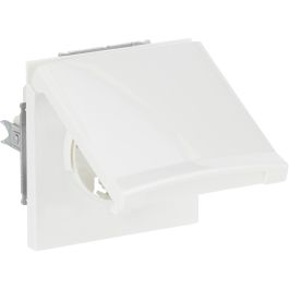 BUSCH-JAEGER 2CKA002064A0289 Enchufe para Exterior Tapa Abatible UP Alpinweiß Mate IP44