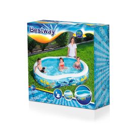 Bestway Piscina Hinchable 2 Camaras Fondo de Mar 262x157x46 cm +3 Años Jardin 54118