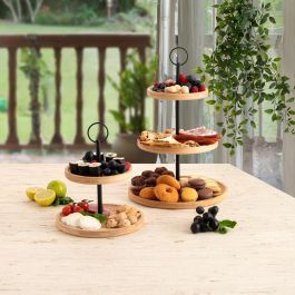 Bidasoa Bandeja Bambú 2 Niveles Bambu 20+15x25 cm