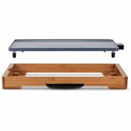 Livoo DOC322 Plancha de Asar Eléctrica 2200W con Placa de Aluminio Fundido Extraíble y Termostato Regulable