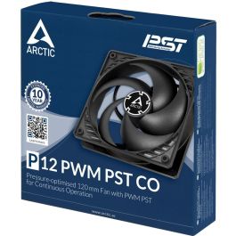 ARCTIC P12 PWM PST CO 24/7 Ventilador 120mm para Carcasa PC, 200-1800 RPM, 95.65 m³/h Flujo de Aire, Bajo Ruido, Rodamiento Dual