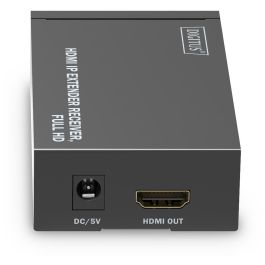 Digitus Receptor Extensor HDMI IP Full HD 1080p, 120m, para Cable Cat6/7/8, Negro