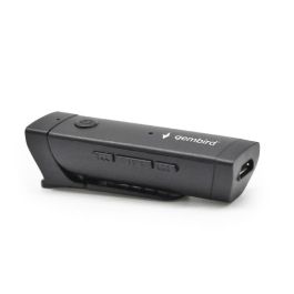 GEMBIRD Receptor Bluetooth de Audio, Negro, para Conectar Altavoces o Auriculares a Dispositivos con Bluetooth