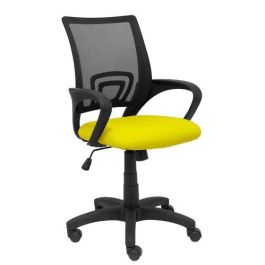 Silla Piqueras Y Crespo Vianos Brazos Fijos Mecanismo Basculante Con Regulador De Presion Elevacion Del Asiento En Altura Ruedas Nylon Respaldo Malla Transpirable Negra Y Tapizado Bali Amarillo Precio: 131.50000006. SKU: S5703881