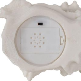 Lámpara de mesa Blanco Resina Piedra Arena 18 x 11,8 x 11 cm Lámpara de mesa Blanco Resina Piedra Arena 18 x 11,8 x 11 cm