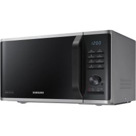Samsung MS23K3555ES Microondas SOLO 23L, 800W, Plata y Negro, 20 Programas, Cavidad Cerámica, Desodorización, Bloqueo Infantil