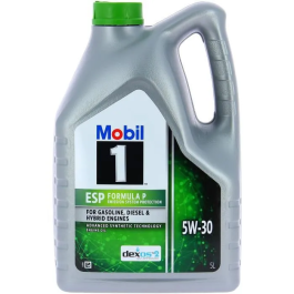Mobil 1 Bidón Aceite de Motor 5W30 ESP Formula P 5 L 4 Estaciones MOB5407008070946 Precio: 82.49999978. SKU: B14H462DE5