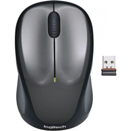 LOGITECH Ratón M235 Inalámbrico Negro/Gris 910-002201 - Seguimiento óptico Avanzado, Comodidad Diseño Contorneado