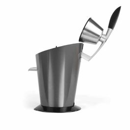 Livoo DOD164 Exprimidor de Cítricos Eléctrico 160W, Depósito 0.37L, Motor Silencioso, Brazo Palanca, 2 Conos, Antigoteo, Gris