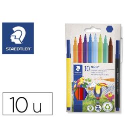 Rotulador Staedtler Noris 326 Punta De Fibra Nuevo Cuerpo Hexagonal Caja De 10 Unidades Colores Surtidos Precio: 5.9168995402. SKU: B1JYHWYK7E