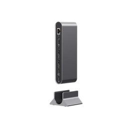 Acer HP.DSCAB.022 Base para Portátil y Replicador de Puertos Alámbrico USB 3.2 Gen 1 Type-C 100W Plata con HDMI y Ethernet