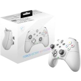 MSI FORCE GC300 WIRELESS Mando Gaming Blanco Bluetooth/USB Compatible con Windows, Android, iOS - S10-43G0230-EC4 MSI FORCE GC300 WIRELESS Mando Gaming Blanco Bluetooth/USB Compatible con Windows, Android, iOS - S10-43G0230-EC4