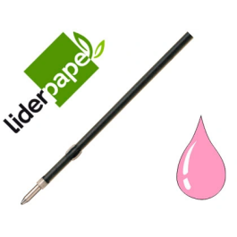 Liderpapel Recambio Bolígrafo Gummy Touch Retráctil 1,0 mm Tinta Rosa Bolsa de 10 Unidades Precio: 1.49999949. SKU: B134NC4BG6