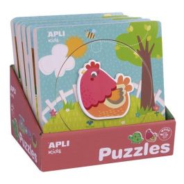Puzle Educativo Apli Kids 5 Piezas Bloques Madera Capas Animales Expositor De 6 Precio: 59.89000028. SKU: B173R9EH4J