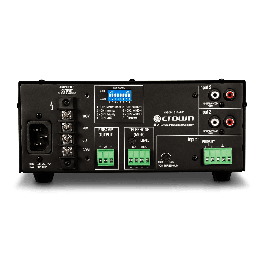 Crown 135MA Mezclador Amplificador 35W para Audio Comercial con 3 Entradas y Salida de 8 Ohmios