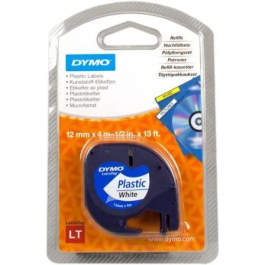 Dymo 91201 Cinta Rotuladora Letratag Plástico Negro Sobre Blanco 12 mmx4M Precio: 7.79000057. SKU: B1BDPNQRAT