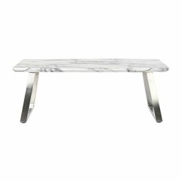 Mesa Centro Moderno DKD Home Decor Blanco Plateado 60 x 44 x 120 cm