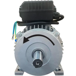 DOMAC Motor Eléctrico 3hp 230V con Polea 68mm 2750rpm Eje 19mm Condensador Llave Domac