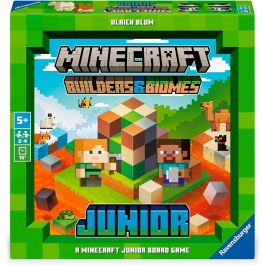 RAVENSBURGER Juego de Mesa Minecraft Builders & Biomes Junior para 2-4 Jugadores, Edad +5 Años