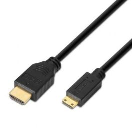 AISENS - CABLE HDMI A MINI HDMI ALTA VELOCIDAD / HEC, A/M-C/M, NEGRO, 1.8M