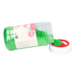 Liderpapel Purpurina fantasia verde pastel bote 250 gr