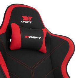 DRIFT DR110BR silla para videojuegos Butaca para jugar Asiento acolchado Negro, Rojo