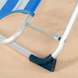 Tumbona de playa reclinable aluminio con cojín aktive 153x47x33/75cm Tumbona de playa reclinable aluminio con cojín aktive 153x47x33/75cm