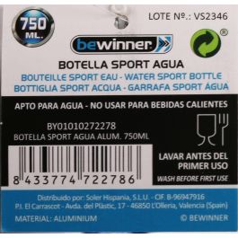 Botella Sport Agua Aluminio 750 ml - Bewinner (12 Unidades) Botella Sport Agua Aluminio 750 ml - Bewinner (12 Unidades)