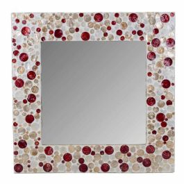 Espejo de pared Alexandra House Living Marrón Rojo Beige 52 x 2 x 52 cm Cuadrado Precio: 94.89000048. SKU: B1FM4NJSFY