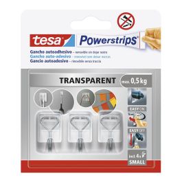 Tesa Powerstrips Gancho autoadhesivo transparente S, soporta hasta 0,5 kg Precio: 6.9900006. SKU: B13WDVYWXZ
