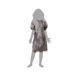Disfraz de Niña Poseída Infantil para Halloween - Niña 7-9 Años, Vestido Gris Disfraz de Niña Poseída Infantil para Halloween - Niña 7-9 Años, Vestido Gris