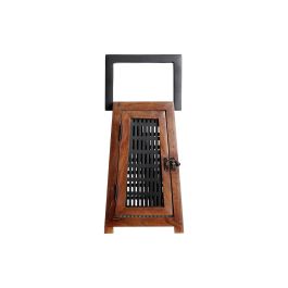 DKD Home Decor Portavela Colonial Negro Natural 15 x 26 x 15 cm