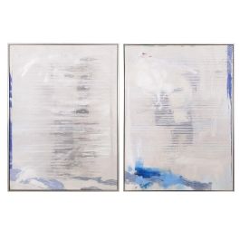 DKD Home Decor Cuadro Abstracto 3 x 80 x 60 cm Azul Gris (2 Unidades) Precio: 34.50000037. SKU: S3038950